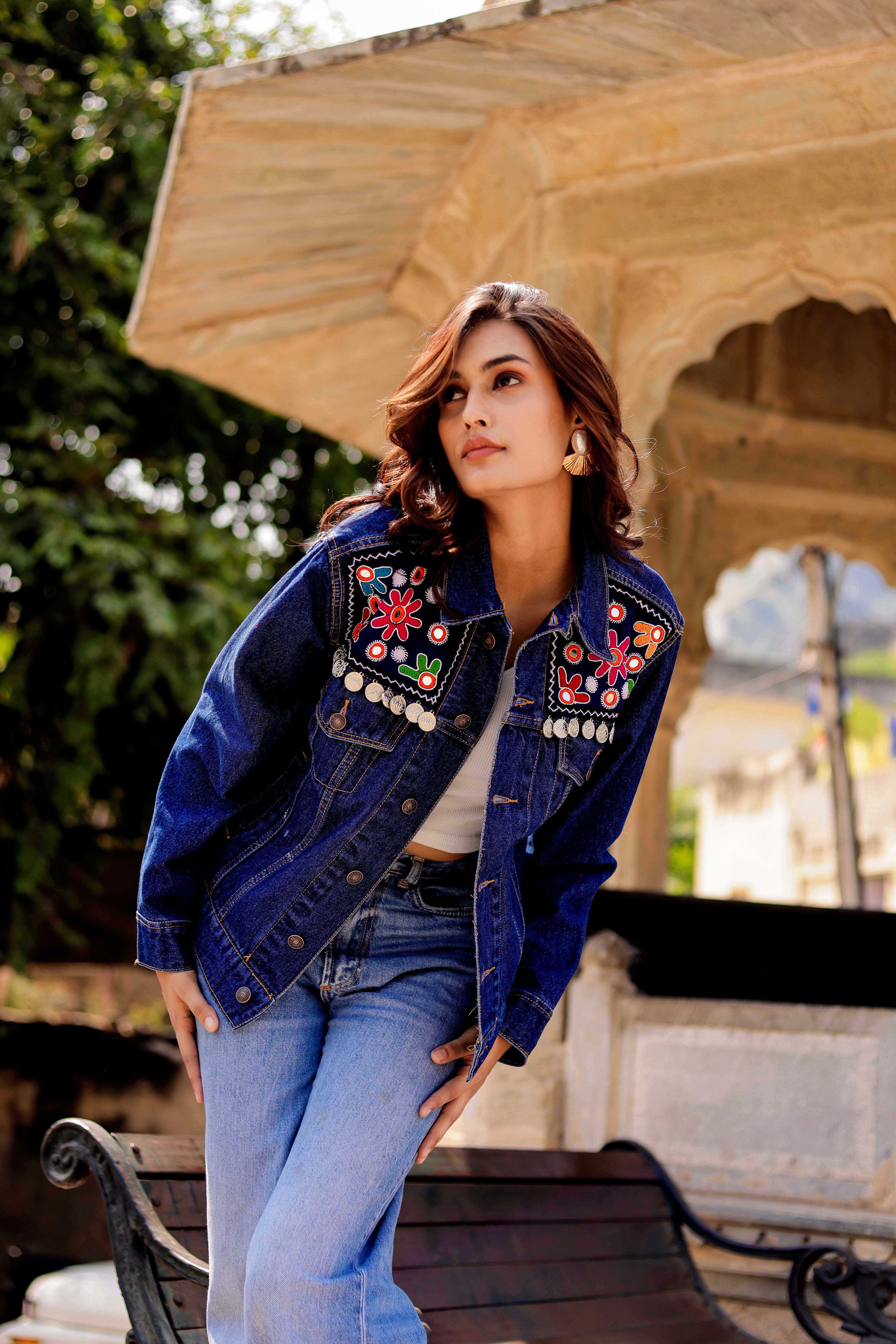Artisan’s Indigo: Hand-Embellished Denim Jacket