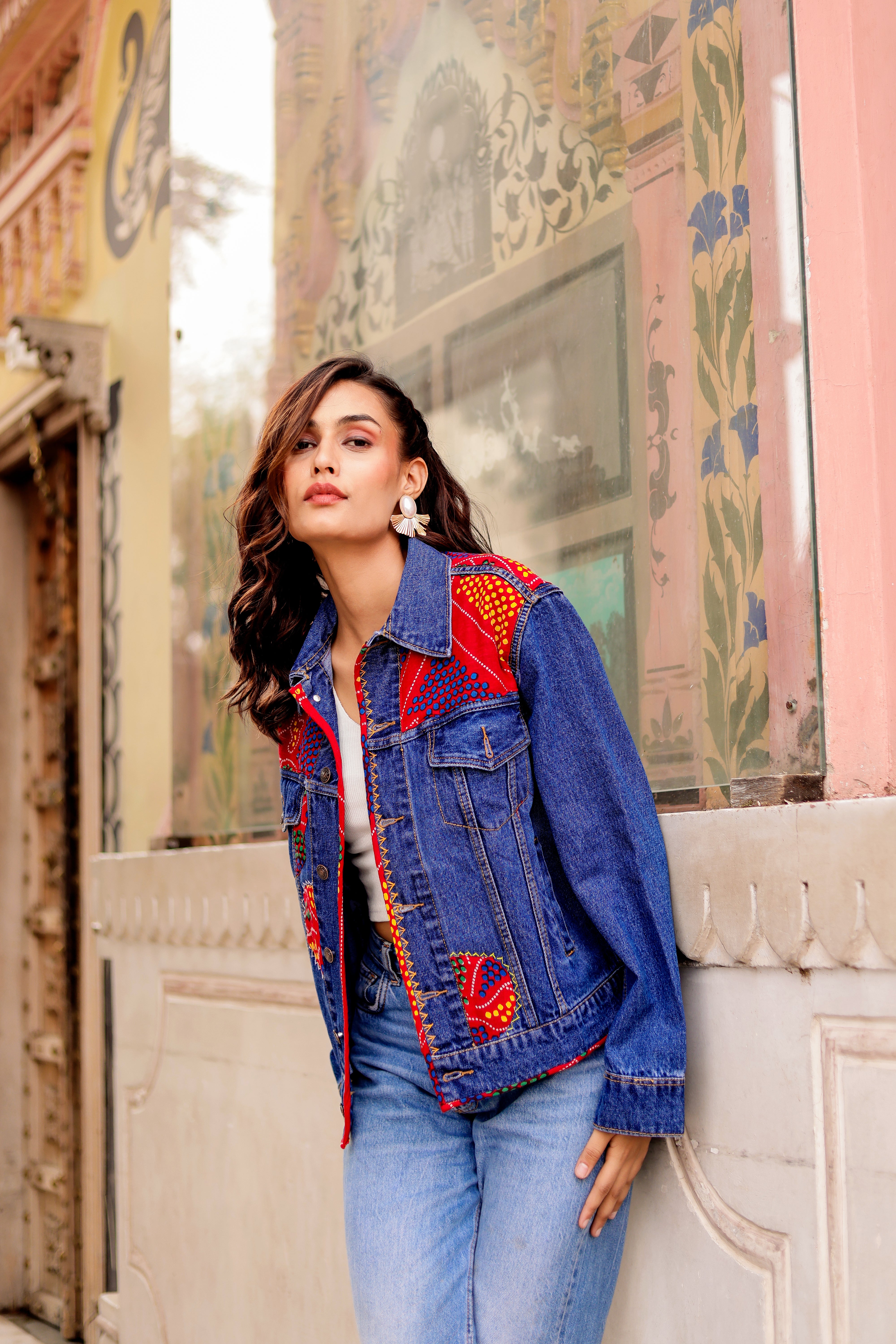 Indigo Soul Denim Jacket: Handmade Indian Fusion