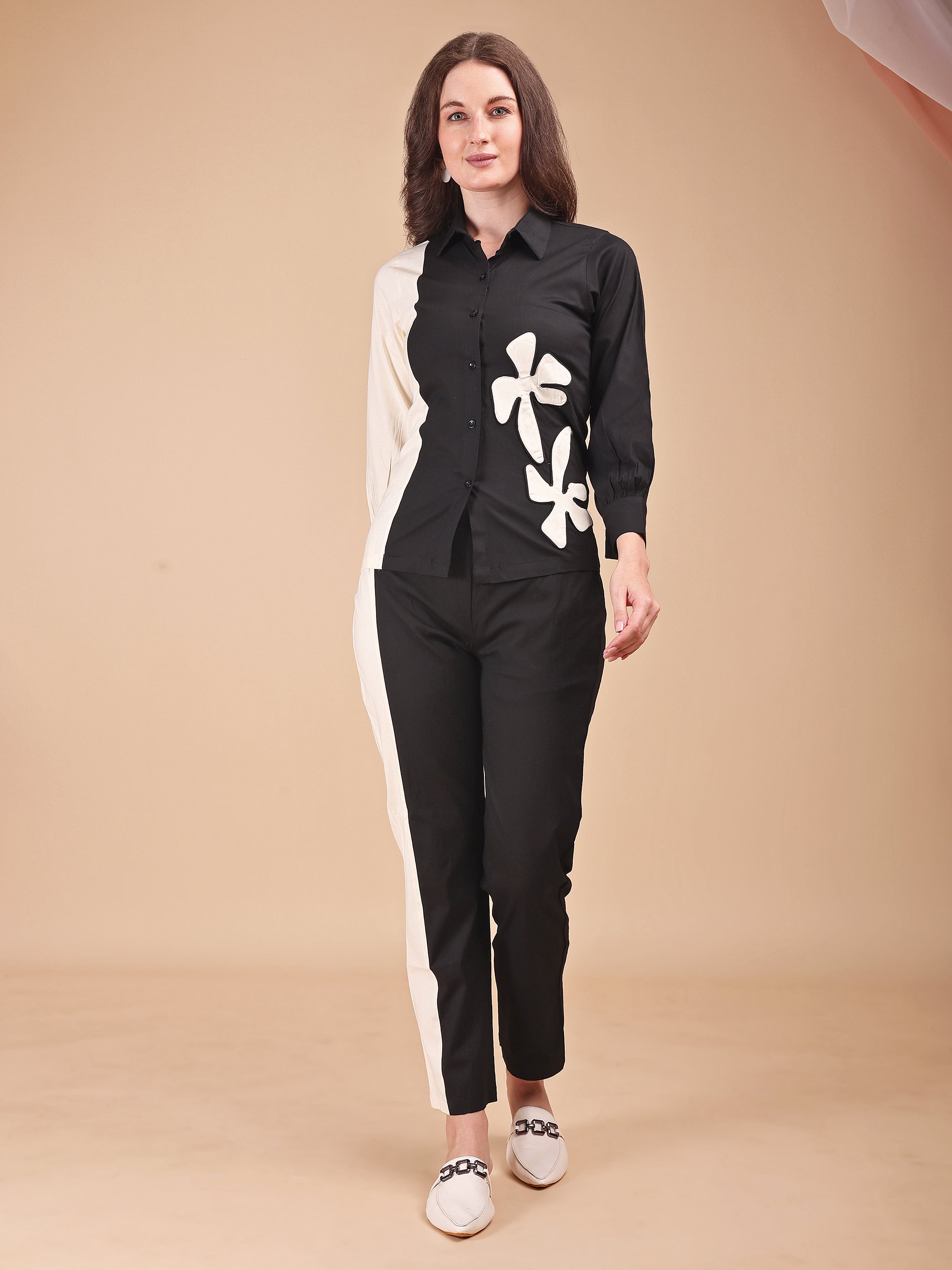 Monochrome Charm Applique Co-ord set