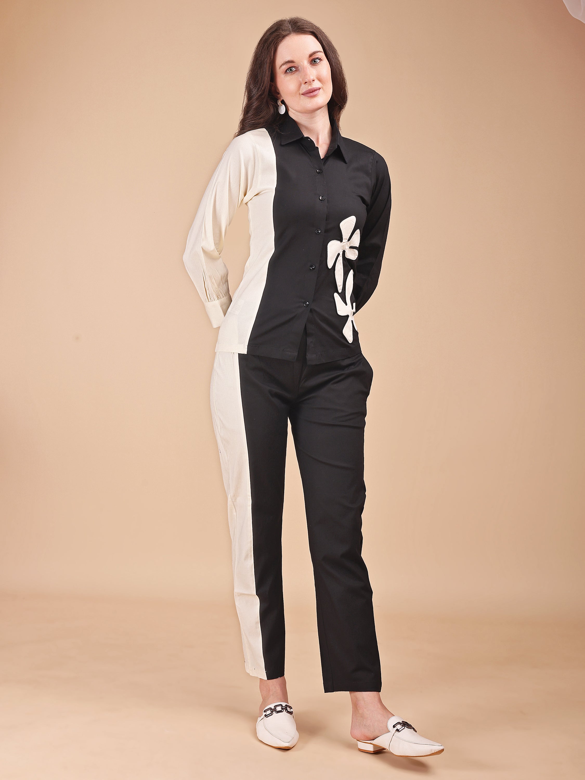Monochrome Charm Applique Co-ord set