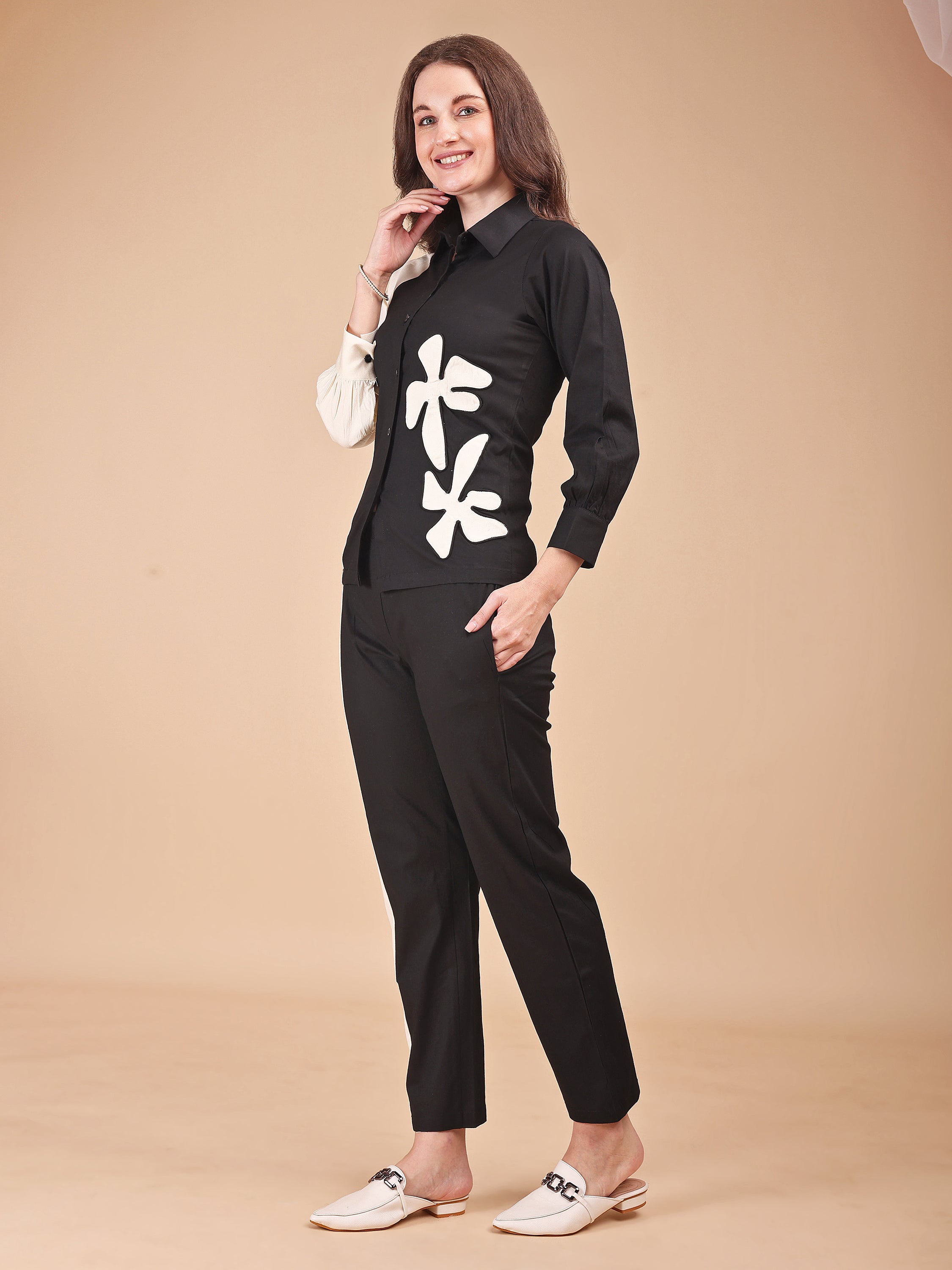 Monochrome Charm Applique Co-ord set