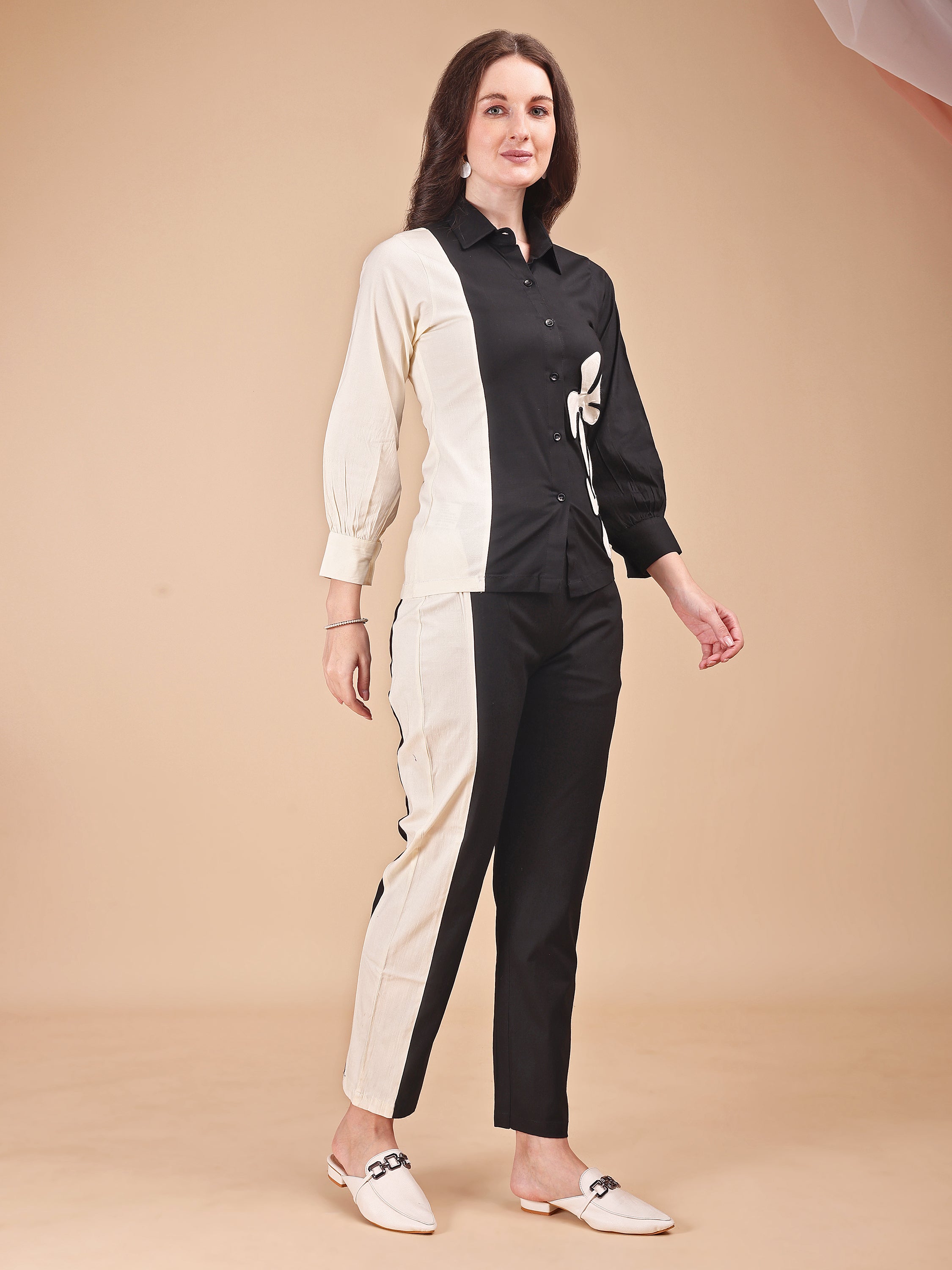 Monochrome Charm Applique Co-ord set