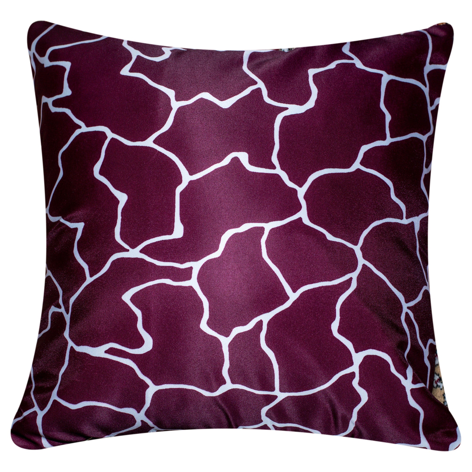 Satin Cushion Cover, Beautiful Print, Set Of 5